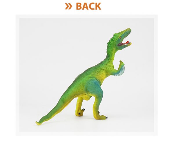 47 cm velociraptor stuffed cotton dinosaur model vinyl toy