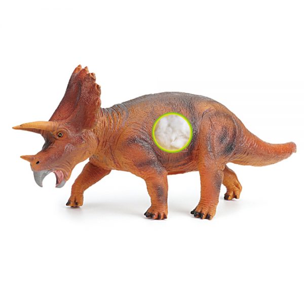 46cm Triceratops cotton filled stuffed soft toys dinosaur with IC