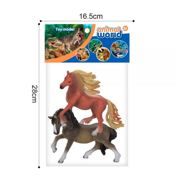 8 inches hollow plastic toy horse 3d model