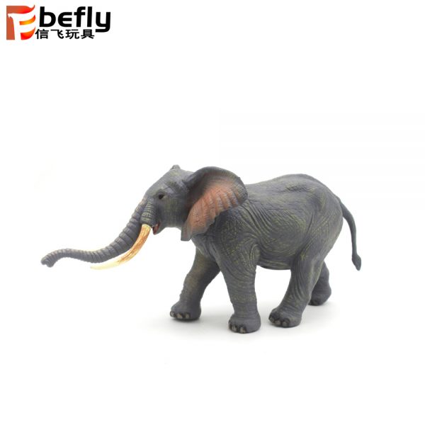 Filled cotton elephant toy vinyl animal