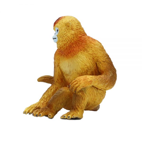 Solid vivid plastic wild animal toy PVC model golden monkey