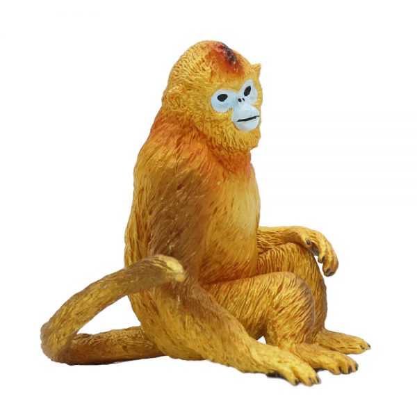 Solid vivid plastic wild animal toy PVC model golden monkey