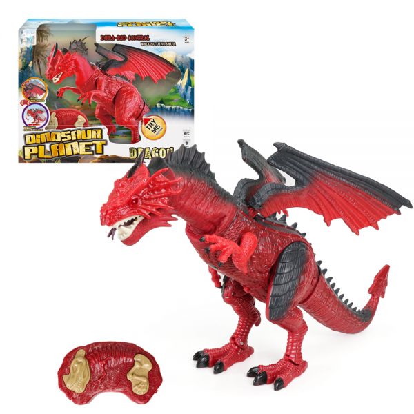 RC hobby plastic infrared radio control dragon toy with light and music