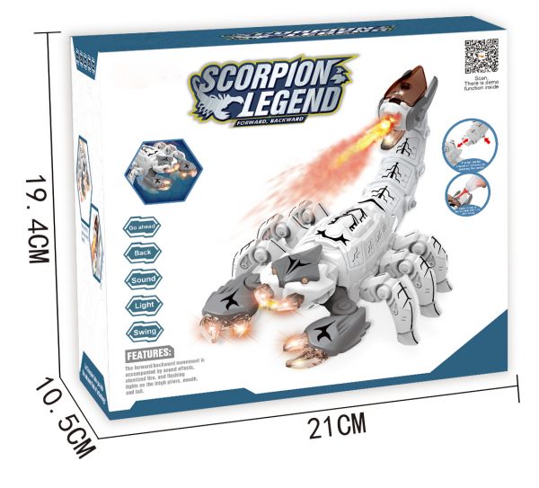 Plastic spray scorpion model battery operated animal toys with light and sound