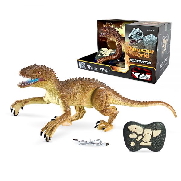 Electric walking dinosaur rc toys remote control with sound and light