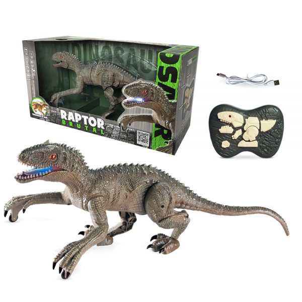 Velociraptor walking toy plastic remeto control dinosaur with sound