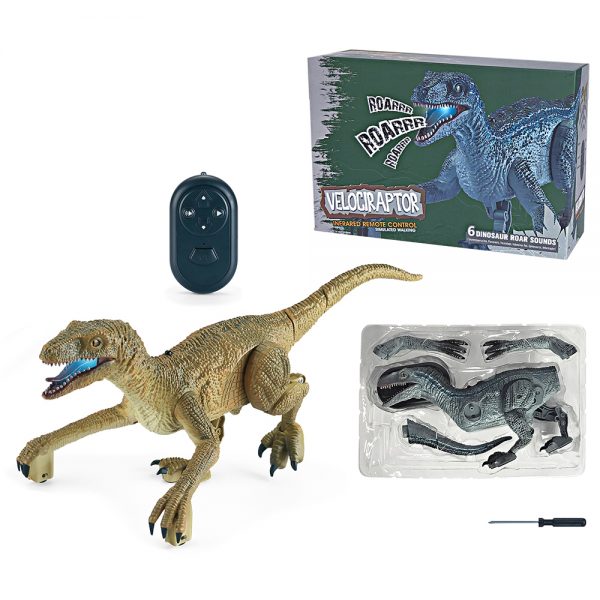 Diy take apart building mold Realistic R/C velociraptor infrared plastic radio control toy dinosau