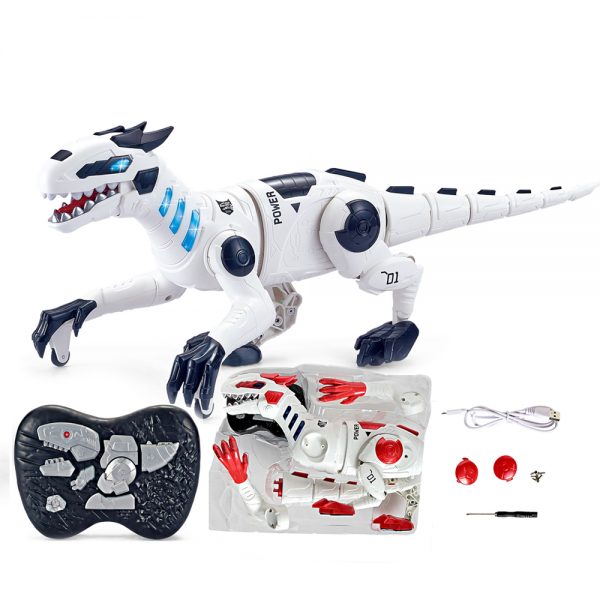 Plastic diy assembly robot rc toy dinosaur