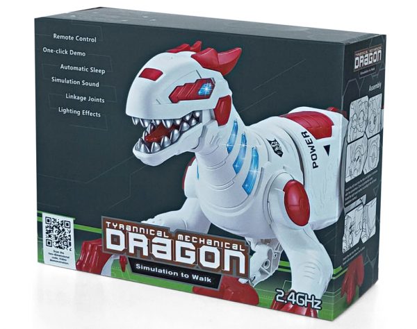 Plastic diy assembly robot rc toy dinosaur