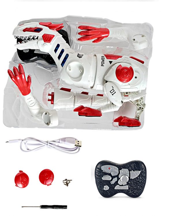 Plastic diy assembly robot rc toy dinosaur