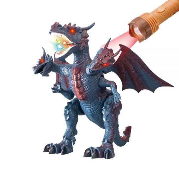 Head swing moving walking roar sound remote control dragon rc toy