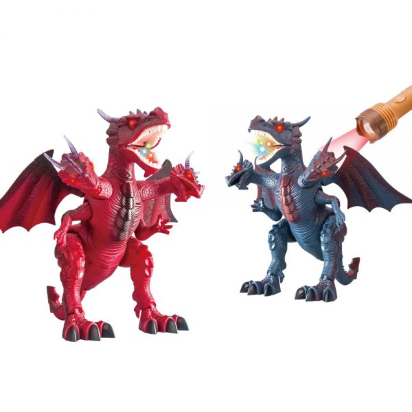 Head swing moving walking roar sound remote control dragon rc toy