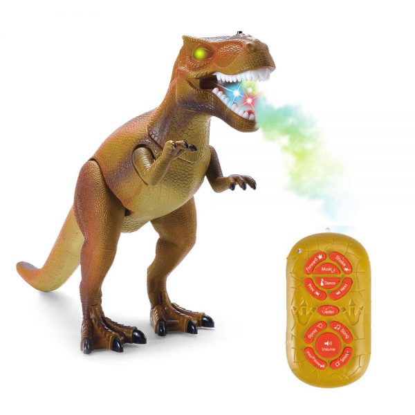 Walking T-REX model remote control spray dinosaur toy with sound