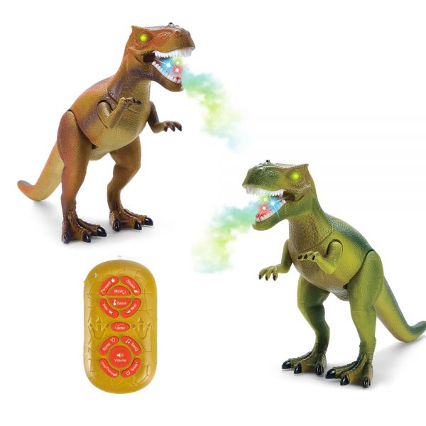 Walking T-REX model remote control spray dinosaur toy with sound