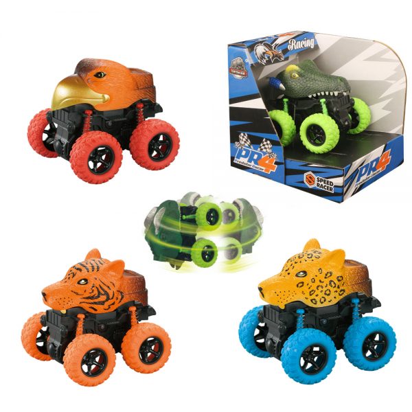 Animal model 3d friction racing car toys
