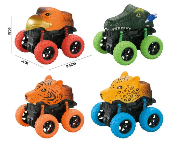 Animal model 3d friction racing car toys