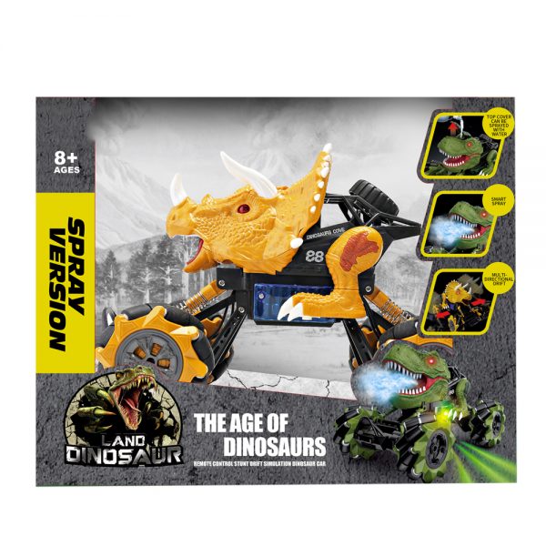 1/16 stunt spray USB charged dancing Triceratops dinosaur radio control car toy