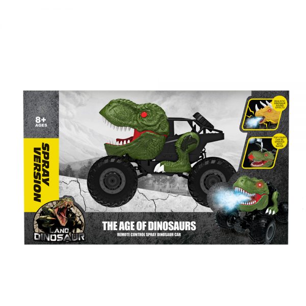 1/16 2.4G dinosaur sound and spray radio control dinosaur toy rc car with light