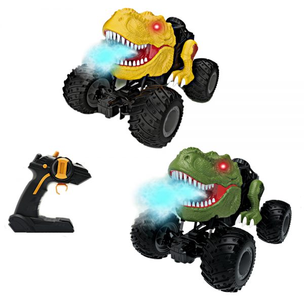 1/16 2.4G dinosaur sound and spray radio control dinosaur toy rc car with light