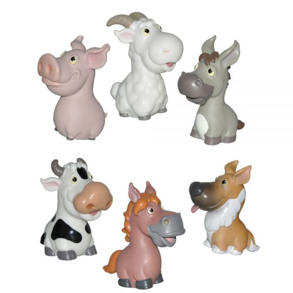 Cartoon soft plastic 10cm farm animal  vinyl  toy