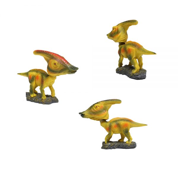 Realistic dinosaur shaking head toy figure for car