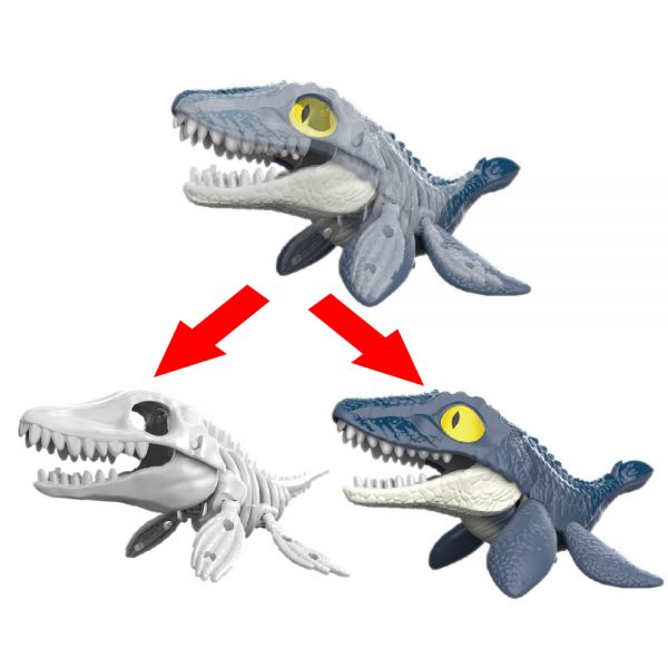 Mosasaurus figure skeleton 3d diy assemble dinosaur