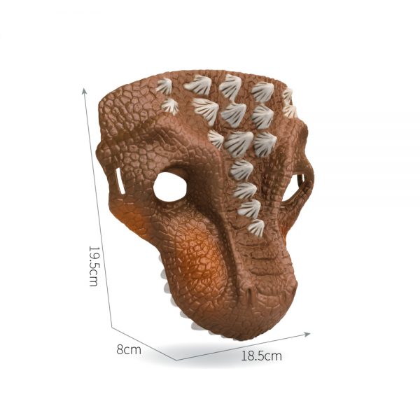 Plastic PVC T-rex dinosaur mask toy