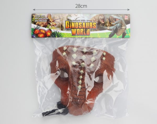 Plastic PVC T-rex dinosaur mask toy