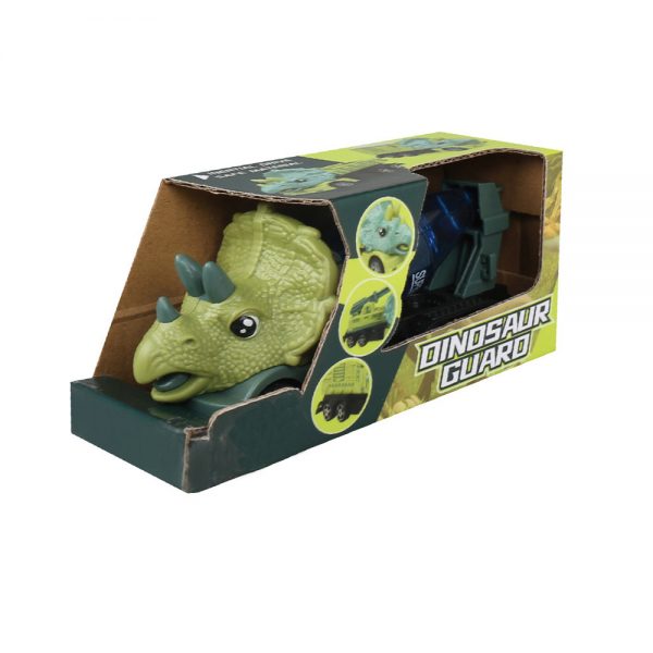Triceratops model dinosaur truck plastic toy friction car