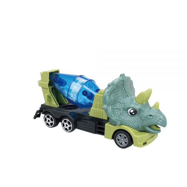 Triceratops model dinosaur truck plastic toy friction car
