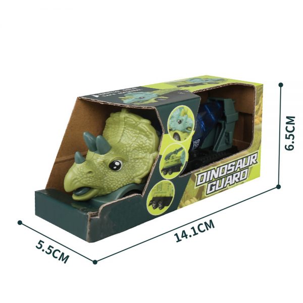 Triceratops model dinosaur truck plastic toy friction car