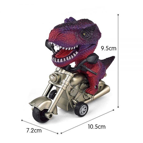 Plastic motorcycle toy friction power dinosaur car