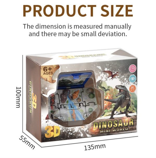 3D folding mini dinosaur world surprise bomb book key chain toy