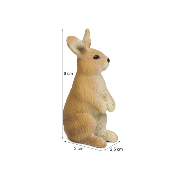 Farm animal minute model gift PVC solid toy plastic rabbit