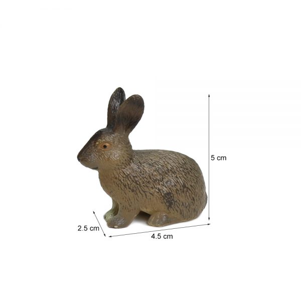Farm animal minute model gift PVC solid toy plastic rabbit
