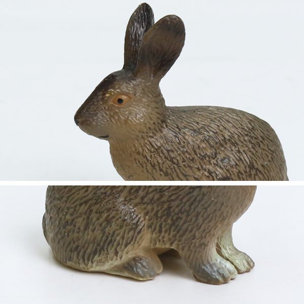 Farm animal minute model gift PVC solid toy plastic rabbit