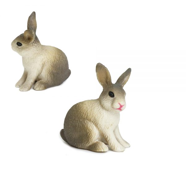 Farm animal minute model gift PVC solid toy plastic rabbit
