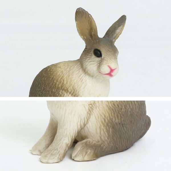Farm animal minute model gift PVC solid toy plastic rabbit