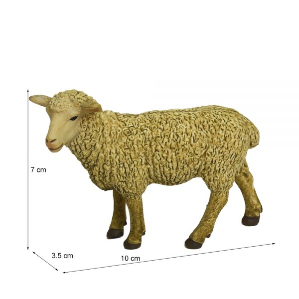 Solid PVC black sheep model farm animals high quality plastic toys