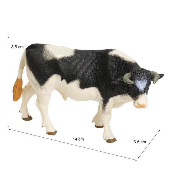 High simulation solid farm animal series 3d plastic model cow and cattle