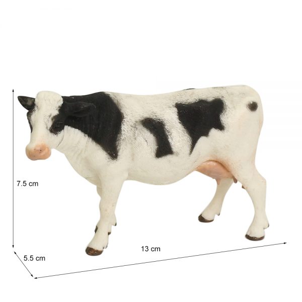 High simulation solid farm animal series 3d plastic model cow and cattle