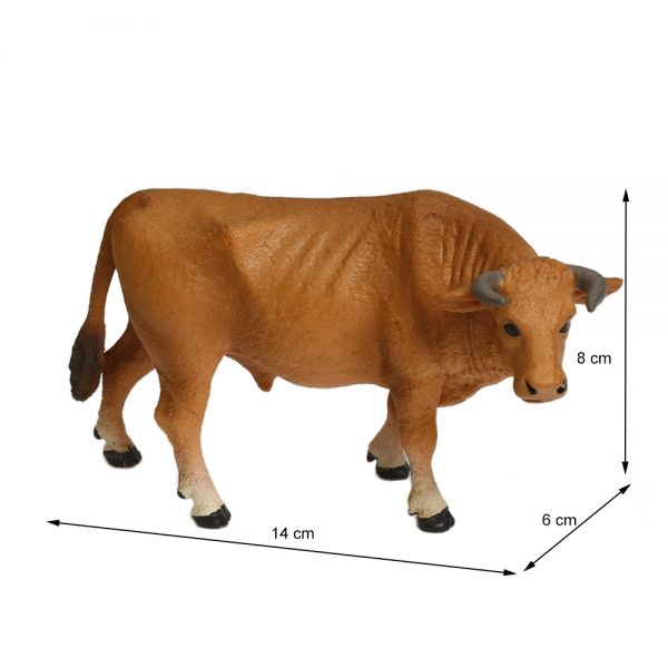 High simulation solid farm animal series 3d plastic model cow and cattle