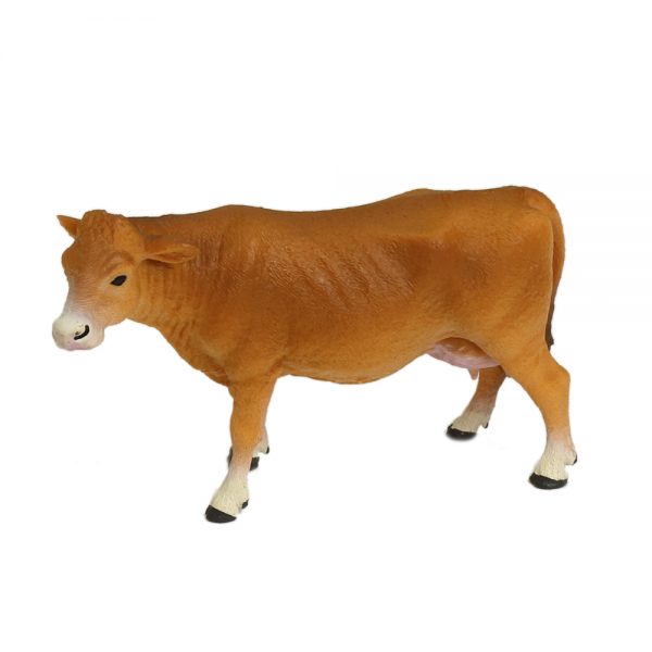 High simulation solid farm animal series 3d plastic model cow and cattle