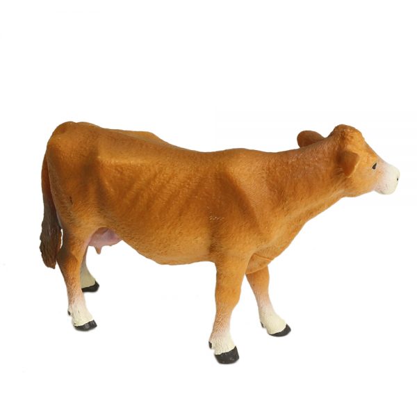 High simulation solid farm animal series 3d plastic model cow and cattle