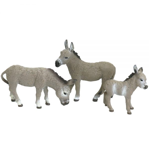 Plastic PVC solid model toy donkey