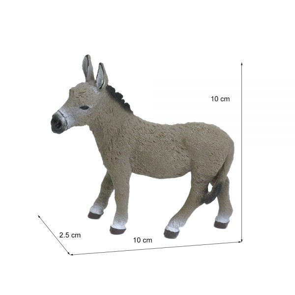 Plastic PVC solid model toy donkey