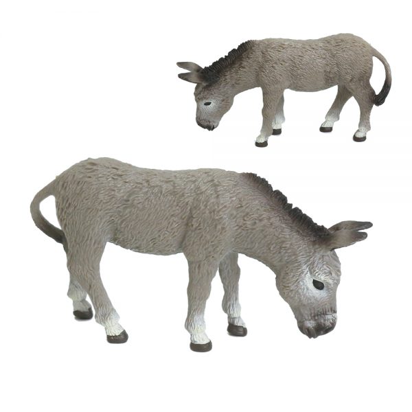 Plastic PVC solid model toy donkey