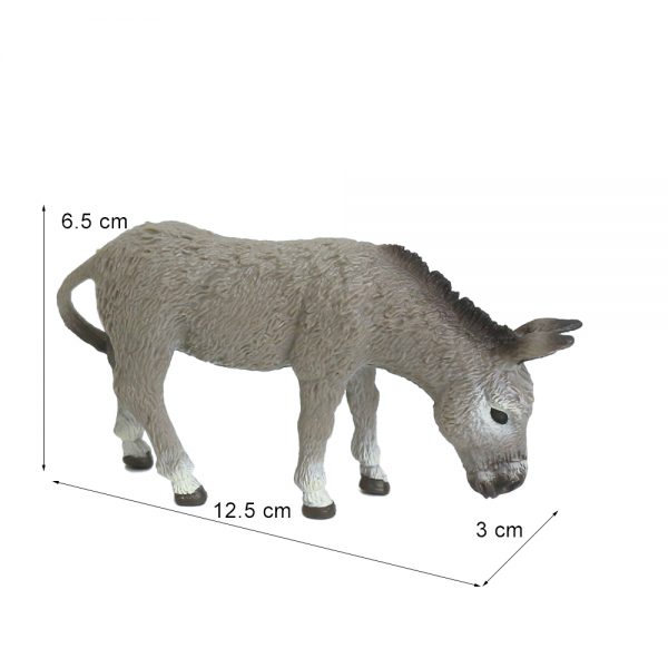 Plastic PVC solid model toy donkey