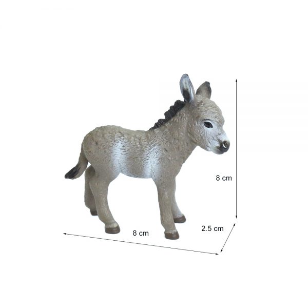 Plastic PVC solid model toy donkey