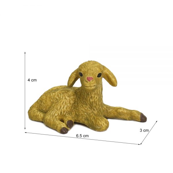 Solid PVC black sheep model farm animals high quality plastic toys